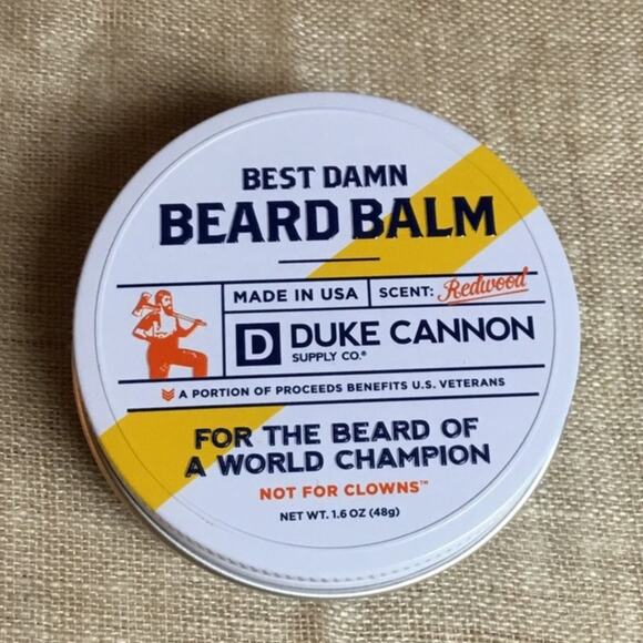 Duke Cannon's Best Damn Beard Balm New 1.6oz Tin New - Picture 1 of 3